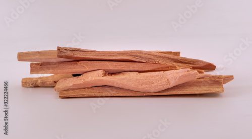 Fotografía Scented sandalwood sticks isolated, close-up