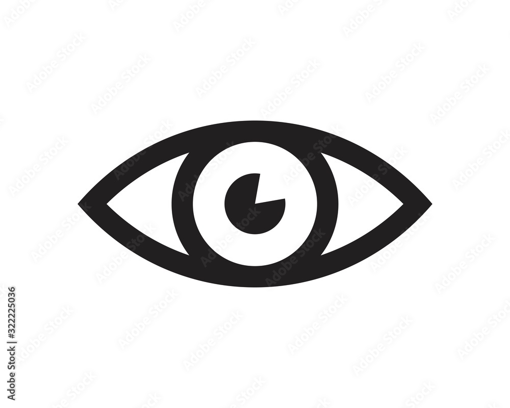 Eye Sign Icon template black color editable. Eye Sign Icon symbol Flat vector illustration for graphic and web design. Eye Sign Icon template black color editable. Eye Sign Icon symbol Flat vector illustration for graphic and web design.