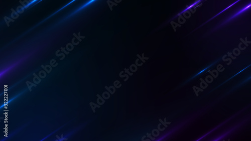 Abstract Blue Lens flare with bright light special effect Background