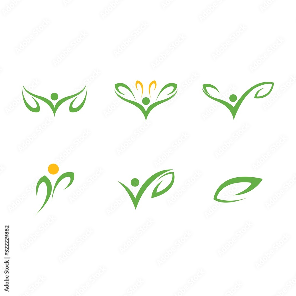 Healthy Life people Logo Healthy Life people Logo