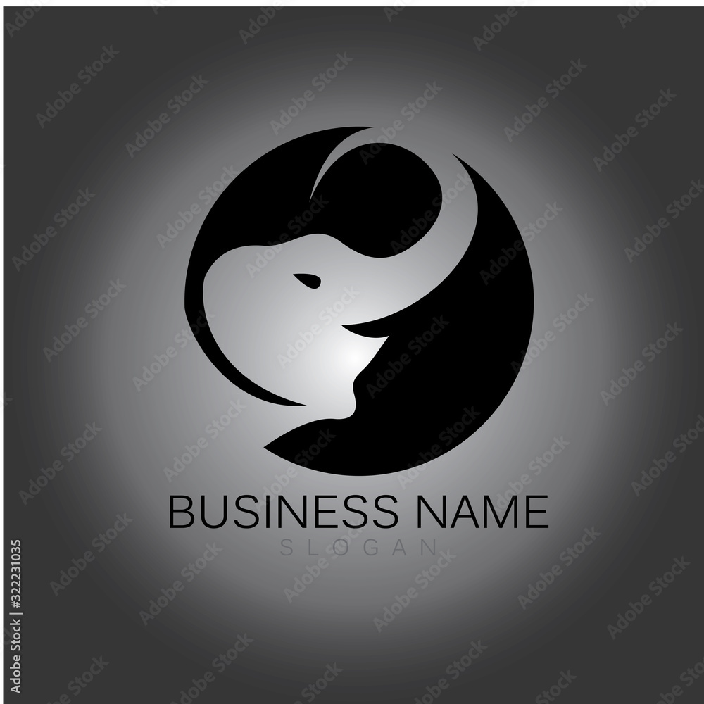 Fototapeta premium Elephant Logo Template Vector Illustration design