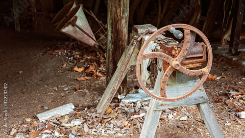Fotografija Vintage Chaff Cutter Wheel