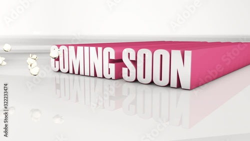 Coming Soon title graphic 3D