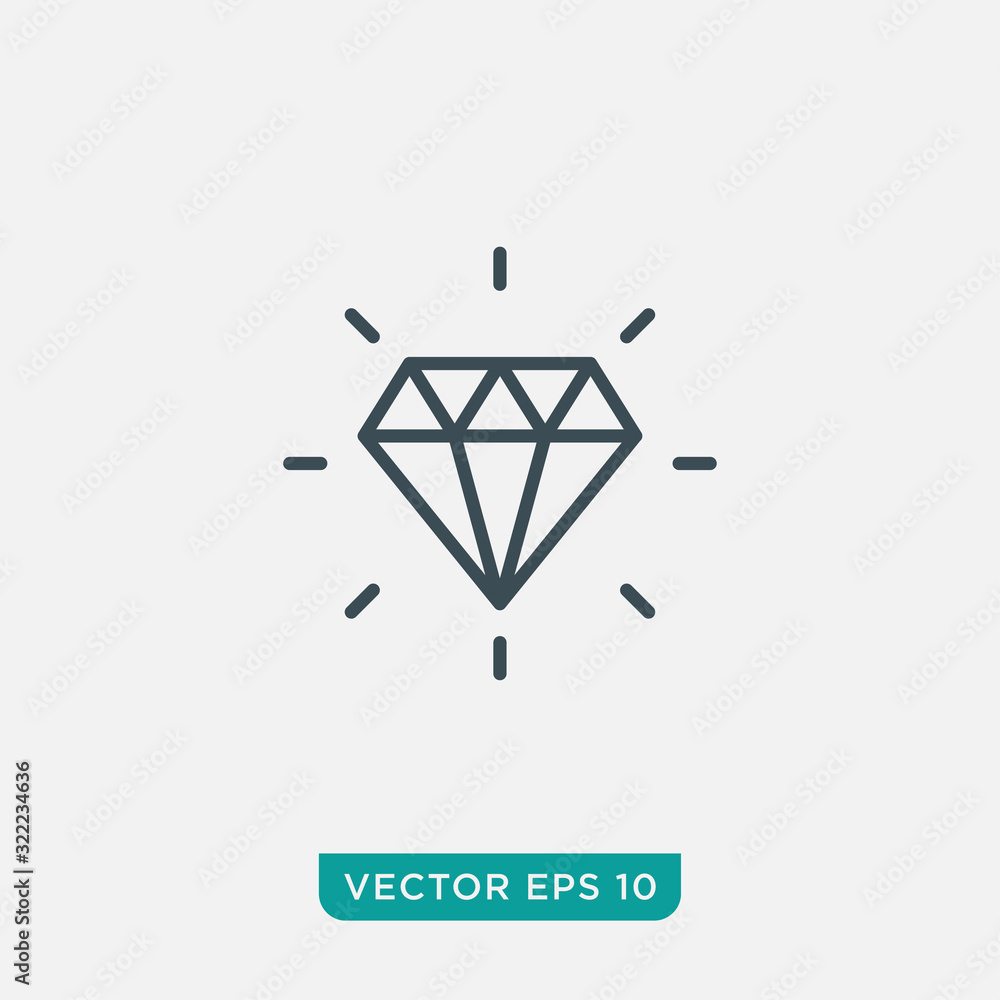Diamond Icon Design, Vector EPS10 Diamond Icon Design, Vector EPS10