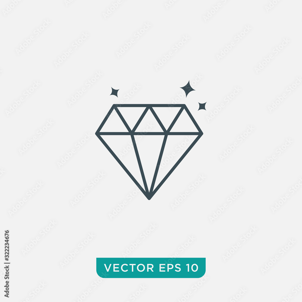 Diamond Icon Design, Vector EPS10 Diamond Icon Design, Vector EPS10