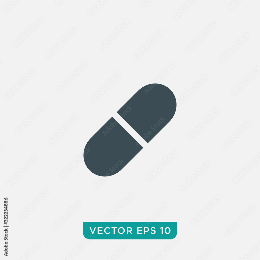 Capsule Icon Design, Vector EPS10 Capsule Icon Design, Vector EPS10