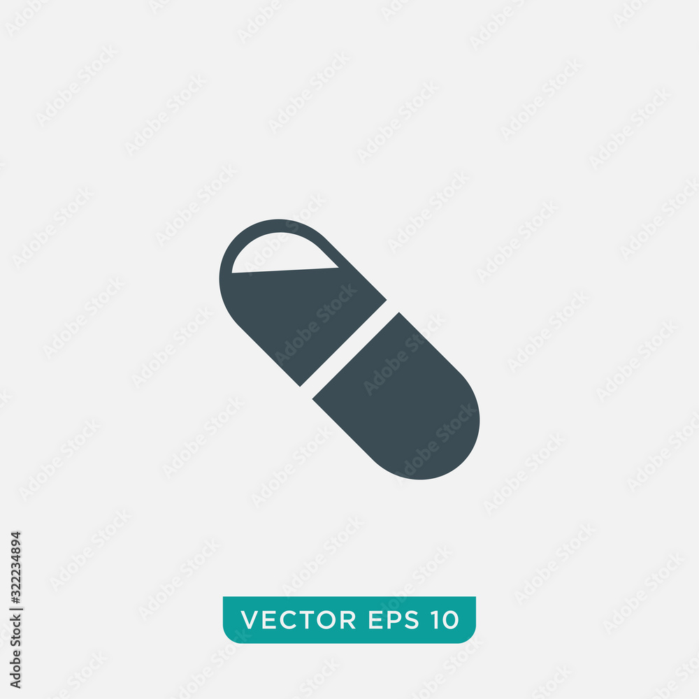 Capsule Icon Design, Vector EPS10 Capsule Icon Design, Vector EPS10