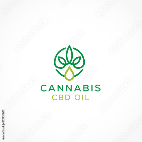leaf cbd oil logo