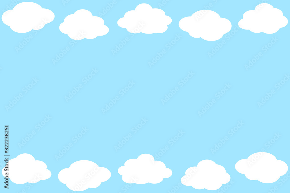 雲フレーム　長方形