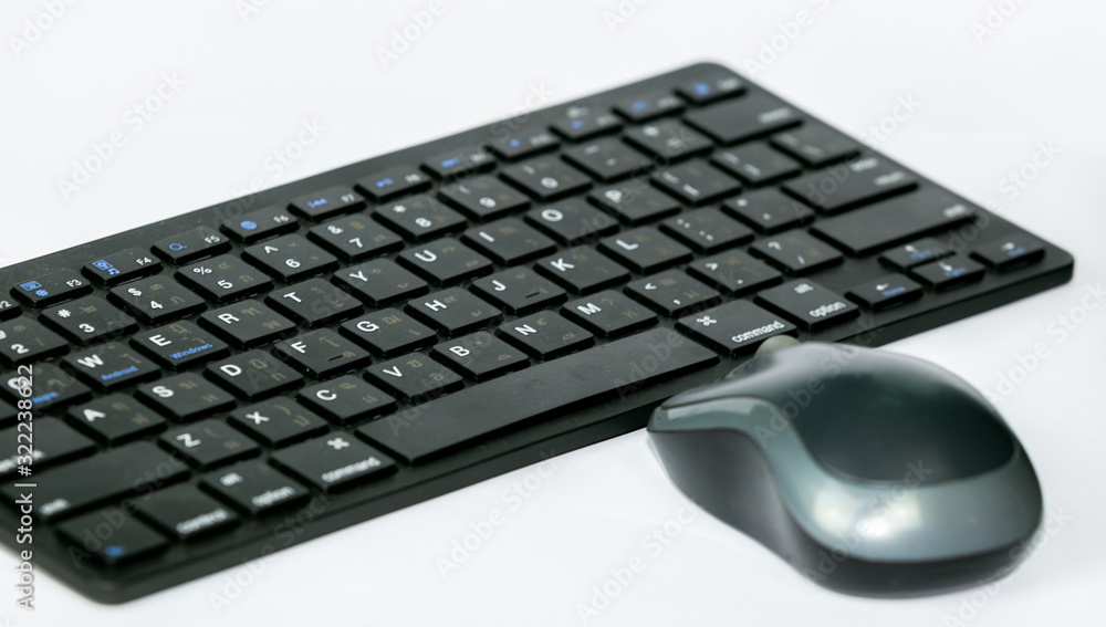 keyboard & mouse isolated on white background keyboard & mouse isolated on white background