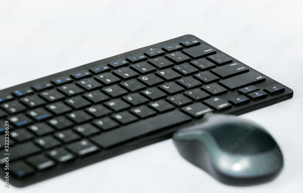 keyboard & mouse isolated on white background keyboard & mouse isolated on white background