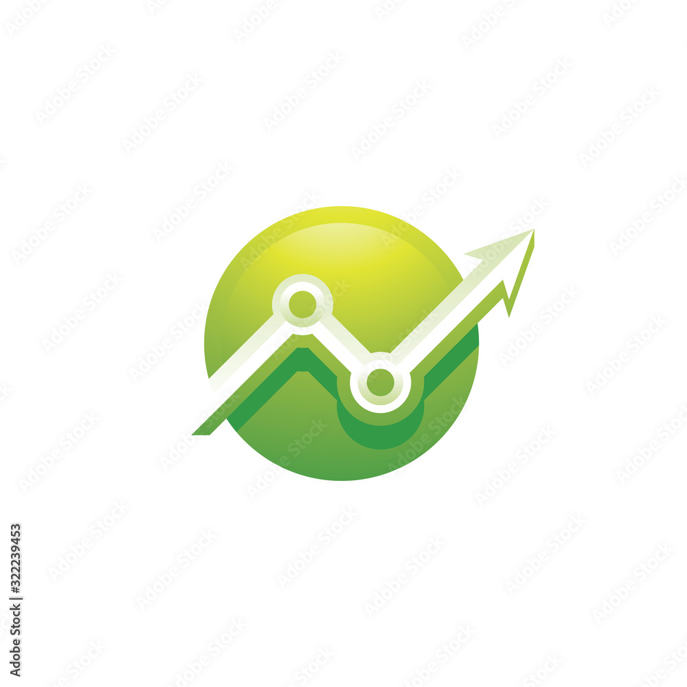 Graph Chart Statistic Arrow Icon, Finance Economy Logo Design Graph Chart Statistic Arrow Icon, Finance Economy Logo Design
