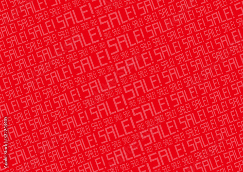 背景素材：横 SALE セール 赤