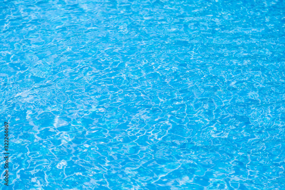 Reflect the waves and in the blue pool background Reflect the waves and in the blue pool background