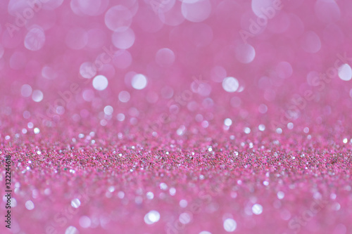 Abstract elegant pink purple glitter vintage sparkle with bokeh defocused