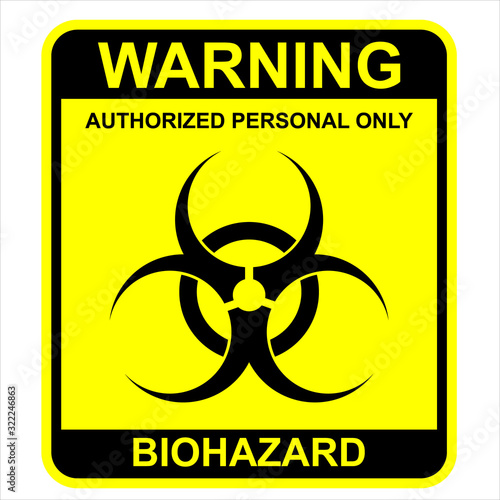 biohazard warning sign