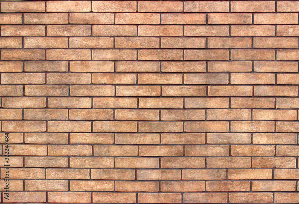 Light brown embossed brickwork Light brown embossed brickwork