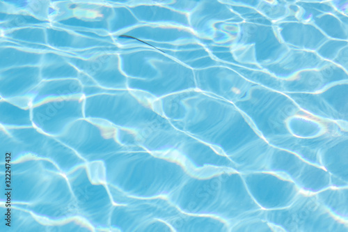 Swimming pool rippled water detail