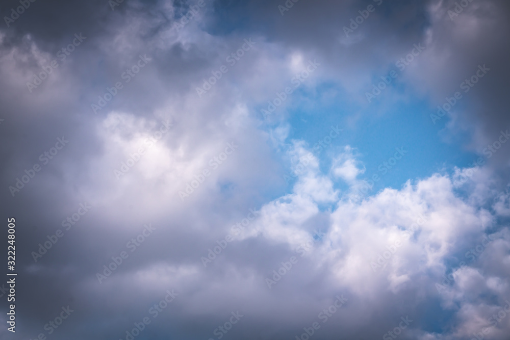 Abstract cloudy sky background at sunset