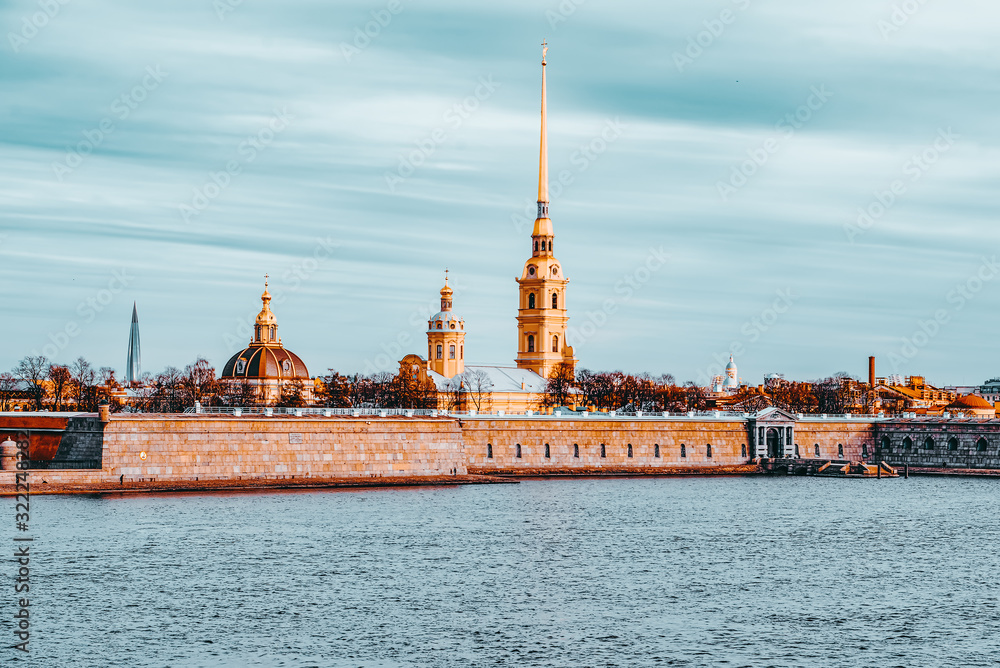 Peter and Paul Fortress and Tomb. Saint Petersburg. Russia.