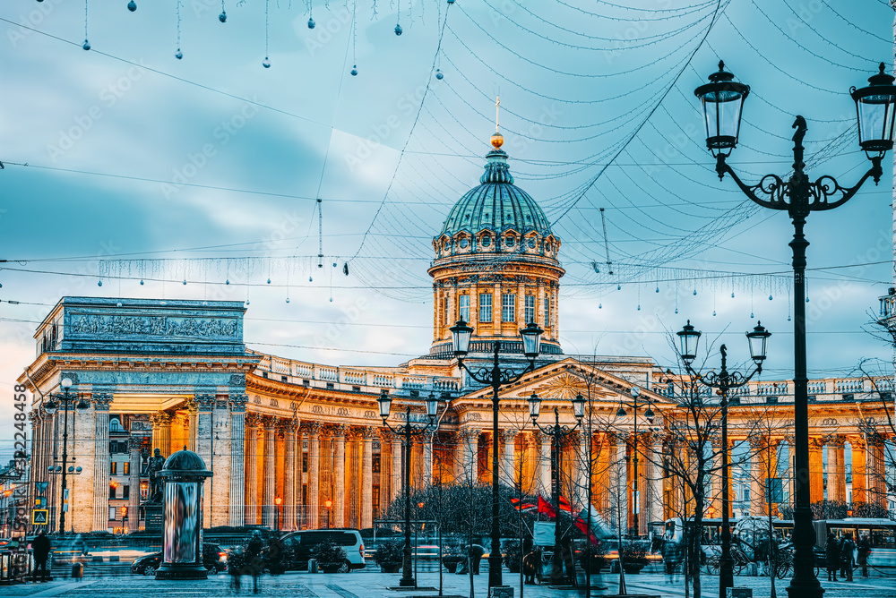 Kazan Temple - greatest architectural creation. Saint Petersburg.