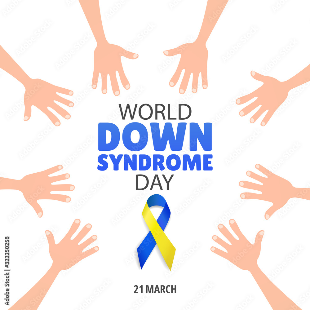 Vector Illustration on the theme World Down Syndrome Day Vector Illustration on the theme World Down Syndrome Day