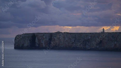 Farol do Cabo de Sao Vicente Lighthouse in Sagres, Portugal
