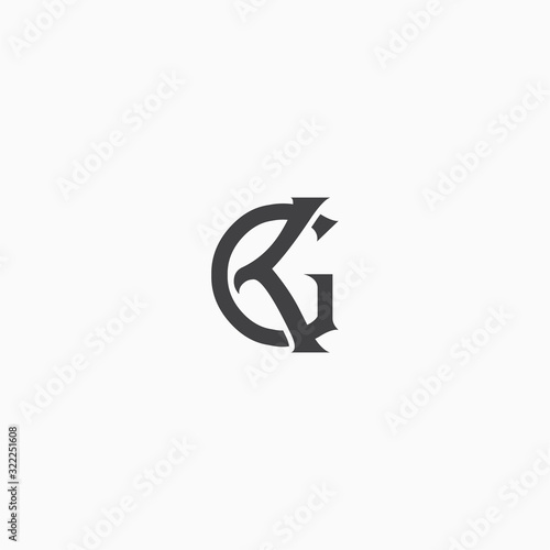 Letter KG/GK logo design template vector illustration