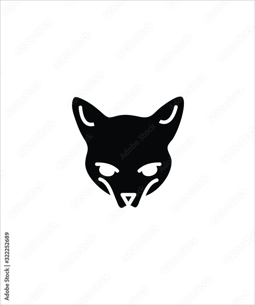 Fototapeta premium fox icon,vector best flat fox icon.
