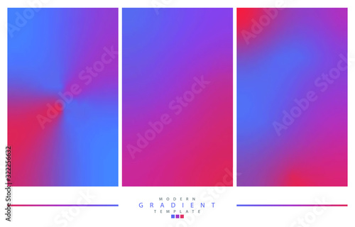 Set of abstract creative gradient concept multicolored blurred background . For Web and Mobile Applications, art illustration template design, business infographic and social media, modern decoration.