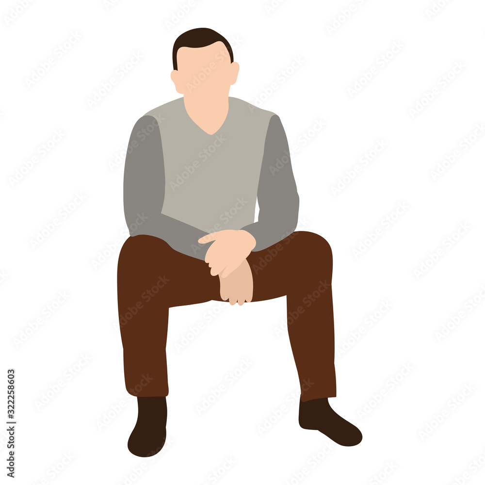 vector, isolated, silhouette man sitting vector, isolated, silhouette man sitting