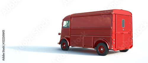 Vintage van red