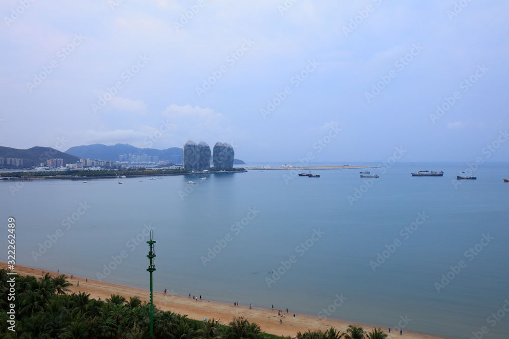 Sanya Bay Scenery, Sanya City, Hainan Province, China