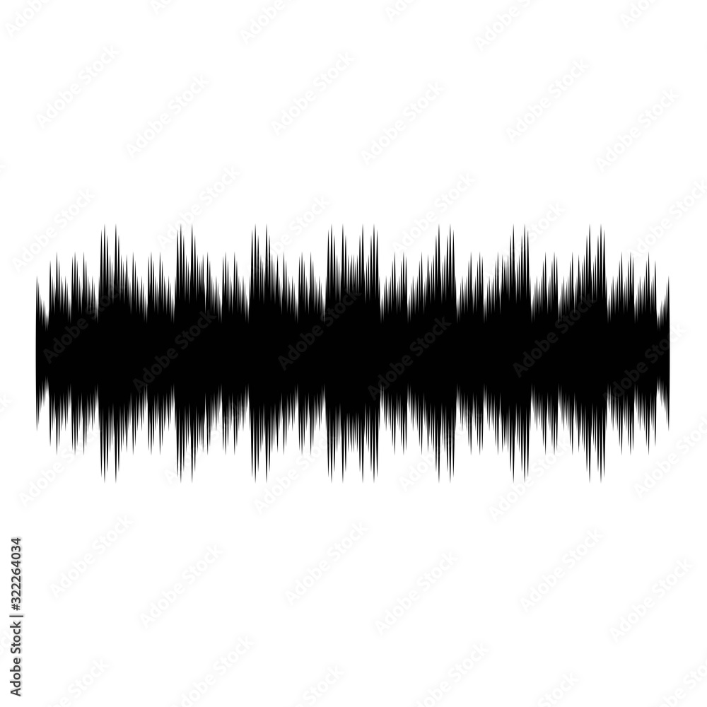 Sound waves vector illustration design template Sound waves vector illustration design template