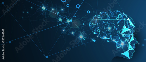 Conceptual technology illustration of artificial intelligence
