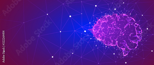 Conceptual technology illustration of artificial intelligence