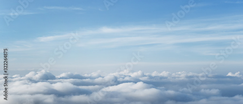 Fototapeta Naklejka Na Ścianę i Meble -  Beautiful clouds with blue sky landscape in nature