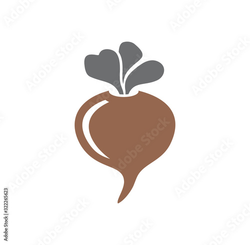 Vegetable related icon on background for graphic and web design. Creative illustration concept symbol for web or mobile app