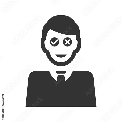 Business confusion icon