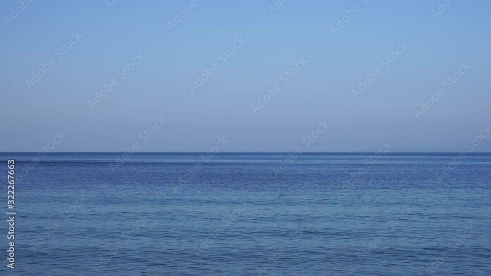 Seascape with a view of ships on the horizon Seascape with a view of ships on the horizon