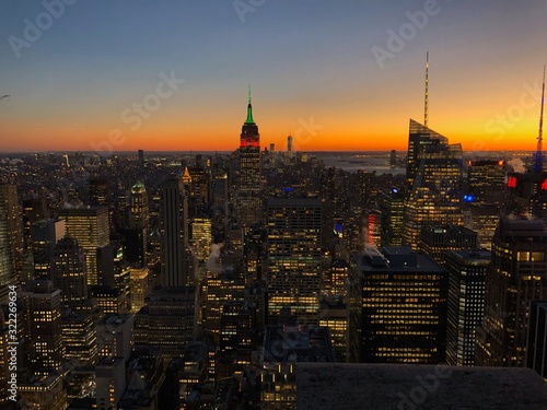 Manhattan golden hour
