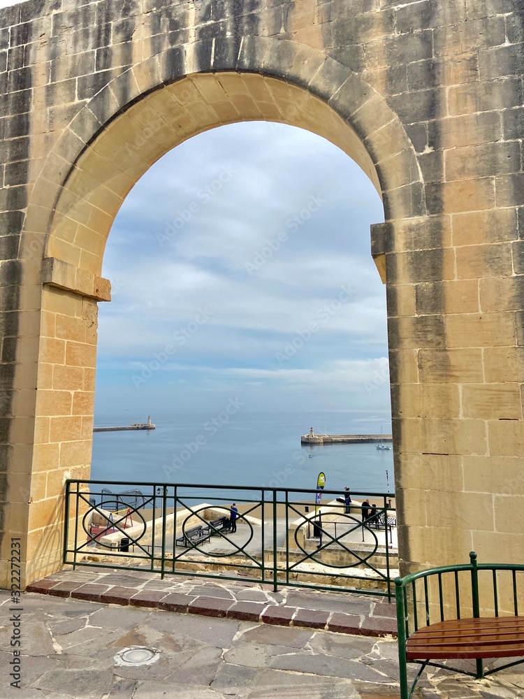 Obraz premium Valetta city Malta Capital landscape architecture travel pictures