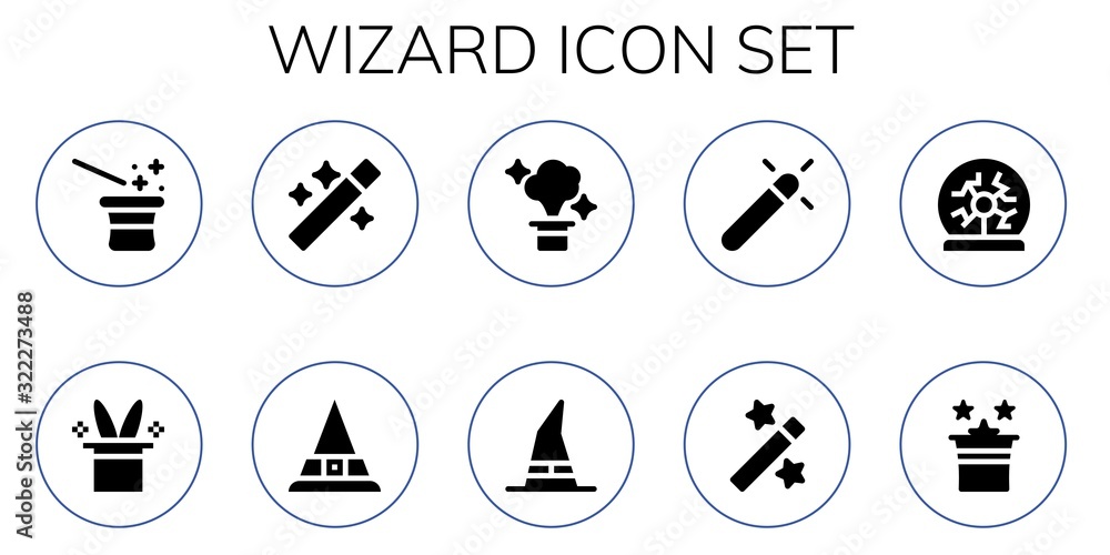 wizard icon set wizard icon set