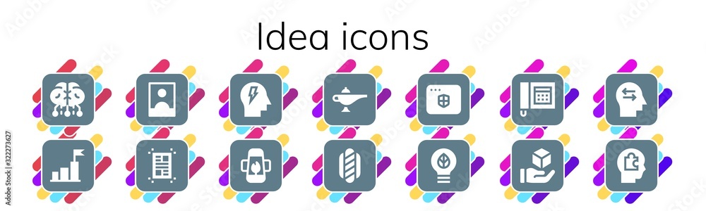 idea icon set idea icon set
