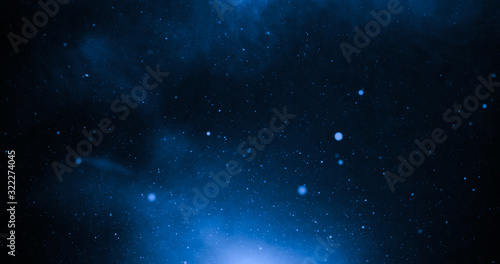 Sky with stars and amazing and deep blue light.