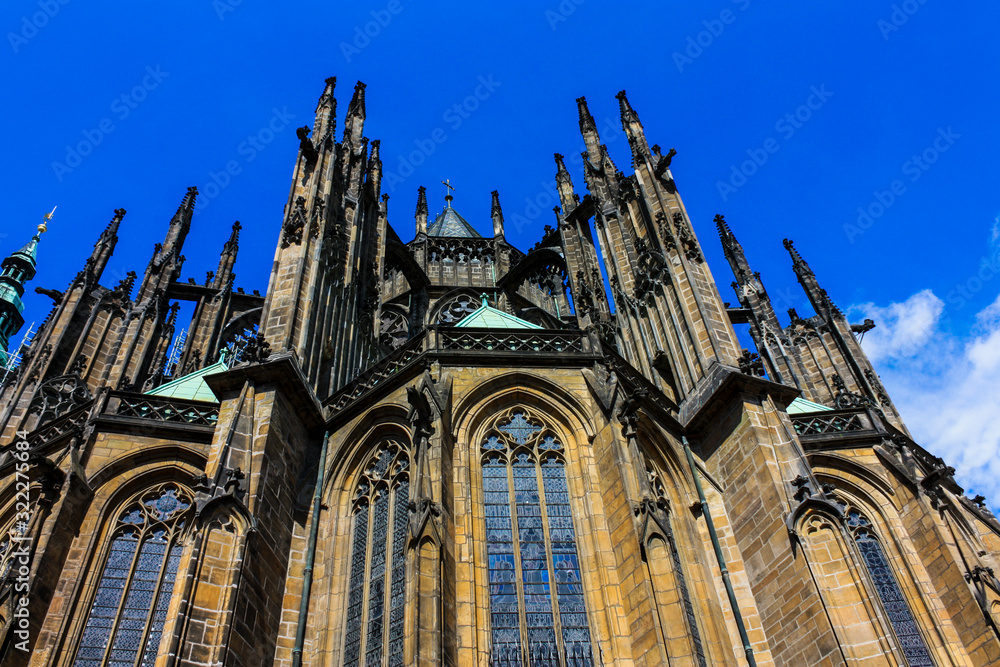 St Vitus cathedral, back view, Prague, Czech Republic St Vitus cathedral, back view, Prague, Czech Republic