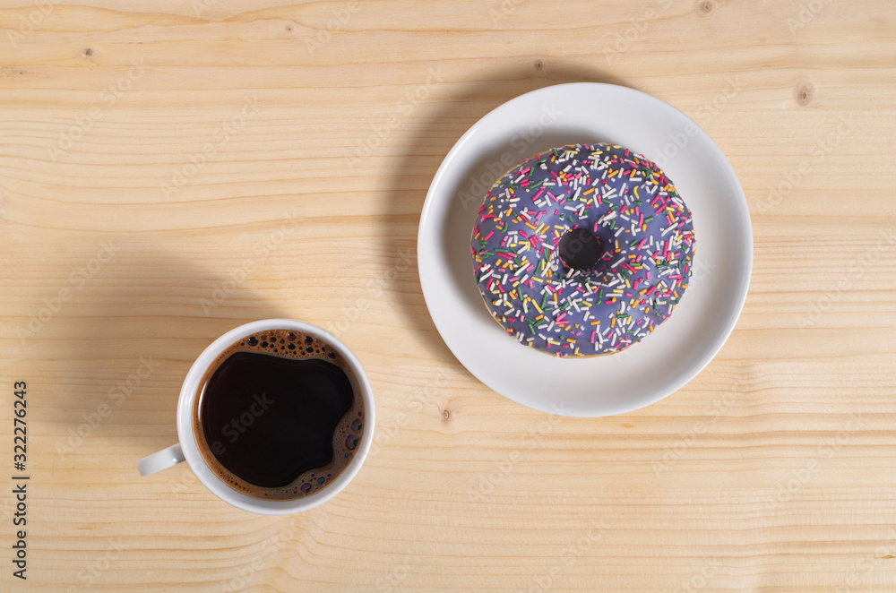 Coffee cup with donut Coffee cup with donut