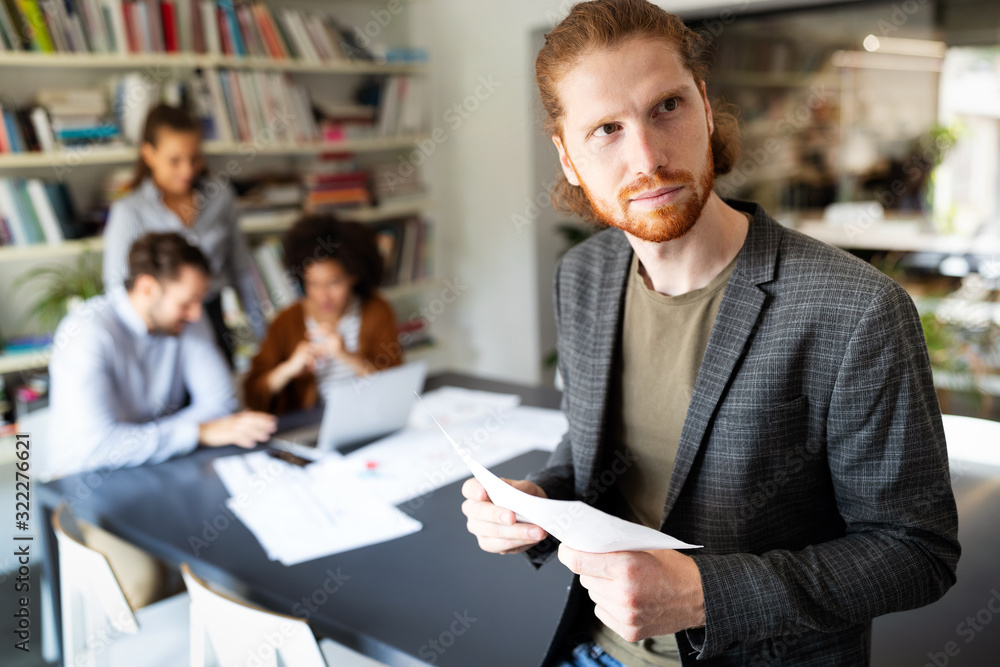 Business people, architects working in office. Teamwork success meeting workplace concept. Business people, architects working in office. Teamwork success meeting workplace concept.