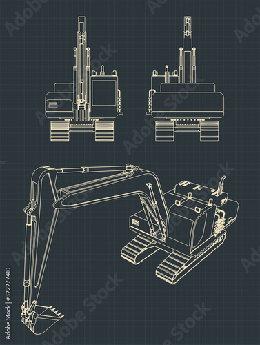 Heavy Excavator drawings