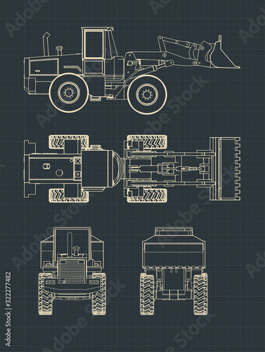 Heavy loader drawings